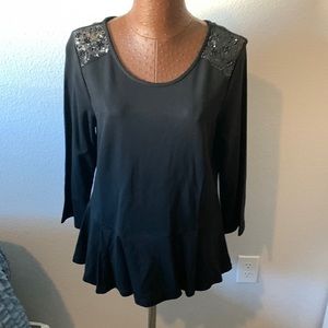 Hinge peplum top